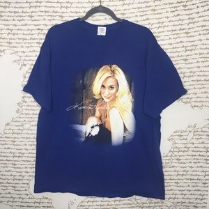 Vintage Size XL Kellie Pickler On Tour Blue Short Sleeve Concert Tee